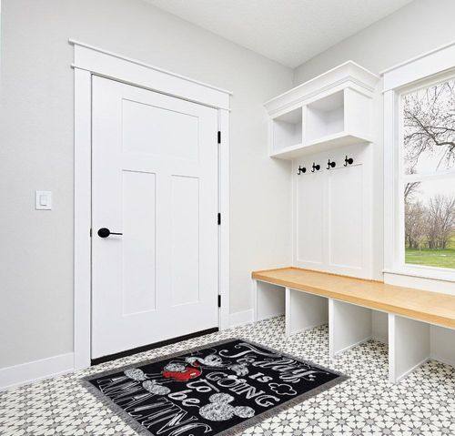 Gertmenian Kids Playroom & Game Room Carpet Disney Mickey Mouse Club House Friends Childrens Rug Kids Home Decor, Area Carpet for Boys & Girls Playroom, Bedroom 54x78 Large, Multi-Color in White Modern Entryway
