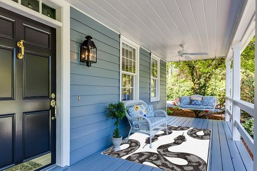 Leenevs Snake Animal Room Decor Rug 5 ' x 7 ' Area Rugs Contemporary Bedroom Living Room Farmhouse Area Rug - Non Shedding in Light Blue Patio