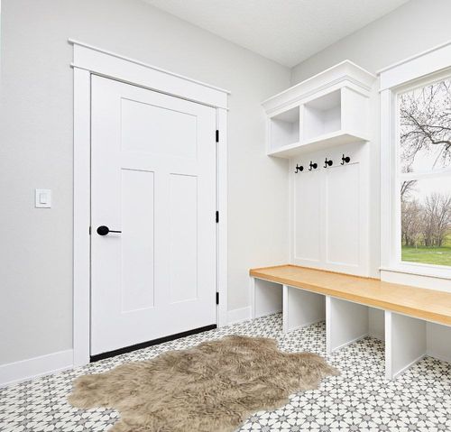 Nouvelle Legende® Faux Fur Sheepskin Premium Rug Quattro (43 in. X 73 in.) Tan in White Modern Entryway