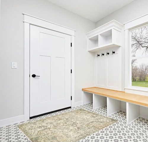 Kentville Orential Cream/Brown Area Rug Trent Austin Design Rug Size: Rectangle 4 ... in White Modern Entryway