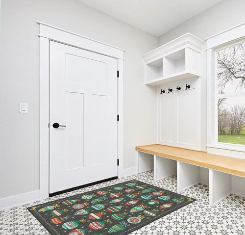 4'x6' | Machine Washable Area Rug | Kid & Pet Friendly | Indoor Rug | Festive ... in White Modern Entryway