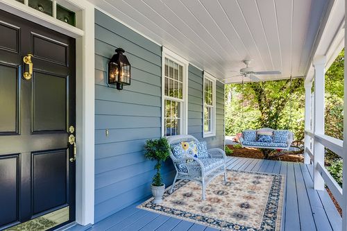Gertmenian Boho Area Rug, 5x7 Standard Home Decor for Entryway, Bedroom, Living Room, Office, Kitchen Non Slip, Soft, Low-Pile, Printed Indoor Accent Rugs Border Micah Blue, 23093 in Light Blue Patio