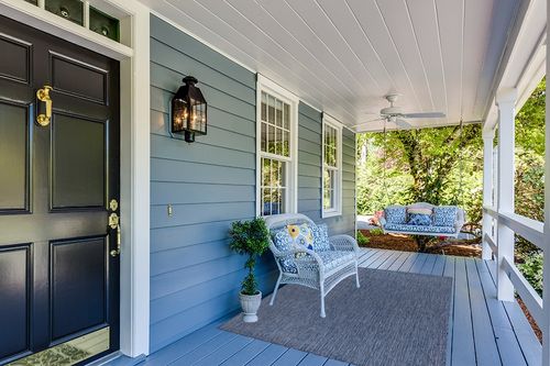 Beverly Rug Indoor Outdoor Rug 5x7, Washable Outside Carpet for Patio, Deck, Porch, Solid Modern Area Rug, Water Resistant, Azure Blue in Light Blue Patio