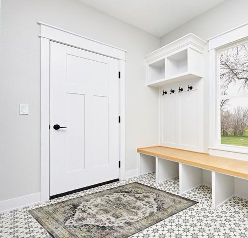 ROYHOME Washable Area Rug Vintage Distressed Area Rugs Carpet Stain Resistant Non-Slip Accent Rug Traditional Medallion Farmhouse Carpet Rug for Coffee Table Dining Bedroom Decor, Grey, 4' x 6' in White Modern Entryway