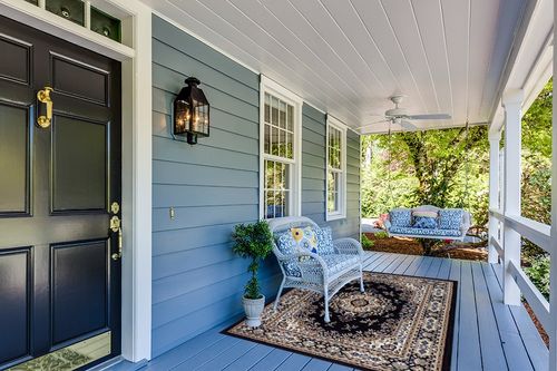 Home Dynamix Premium Sakarya Traditional Medallion Area Rug, Navy Blue/Brown, 5'2"x7'4" in Light Blue Patio