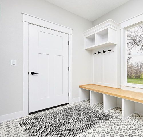 Super Area Rugs Tri-Color Cotton Farmhouse Braided Cotton Rug - Buffalo Check Black,White,Gray 4' x 6' Rectangle in White Modern Entryway