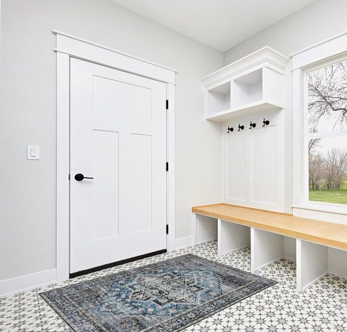 RUGSREAL Washable Area Rug 4x6 Boho Rug Vintage Rug Indoor Floor Cover Grey Multi Print Distressed Carpet Lightweight Foldable Accent Rug Kitchen Living Room Bedroom Dining Room in White Modern Entryway