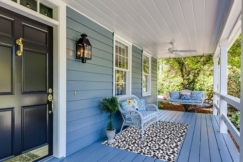 Fluffy Leopard Print Rug 4x6 Feet in Light Blue Patio