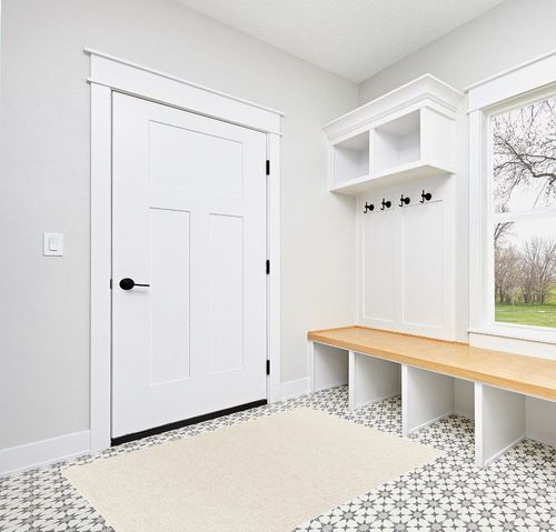 Surya Becki Owens x Birdie Neutral Outdoor Area Rug, 3'10" x 5'7", Off-White in White Modern Entryway