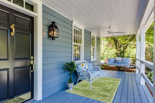 Charlton Home Pat Green Area Rug, Size: Rectangle 4' x 6' in Light Blue Patio