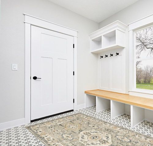 Safavieh Aspen Collection 5' x 8' Moss/Ivory APN601W Handmade Traditional Wool Area Rug in White Modern Entryway