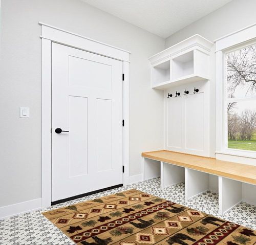 Atwell Southwestern Beige Rug Millwood Pines Rug Size: Rectangle 5'3" x 7'6" in White Modern Entryway
