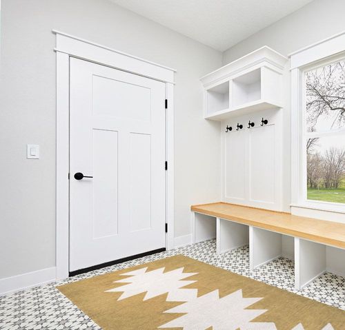JONATHAN Y WSH110B-5 Chayton Minimalist Geometric Machine-Washable Indoor Area-Rug, Bohemian Southwestern Modern Easy-Cleaning,Bedroom,Kitchen,Living-Room,Non Shedding, Light-Green/Ivory, 5 X 8 in White Modern Entryway