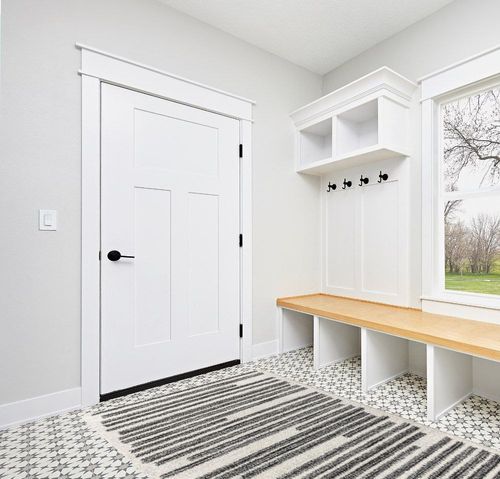 JONATHAN Y MOH207A-5 Khalil Modern Berber Stripe Indoor Farmhouse Area-Rug Bohemian Minimalistic Striped Easy-Cleaning Bedroom Kitchen Living Room Non Shedding, 5 X 8, Cream,Black in White Modern Entryway
