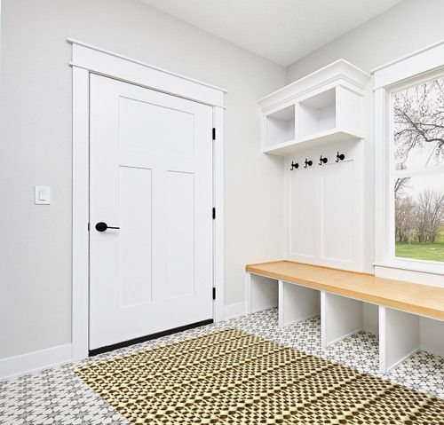 Superior Area Rug Pad, Non-Slip, Non-Skid, Floor Protector, Table Runner, Hardwood and Tile Floors Padding, Washable, Place Mats, Gripper Mat, Slide Stoppers, Rubber Rug Grip, 5' x 8', Cream in White Modern Entryway