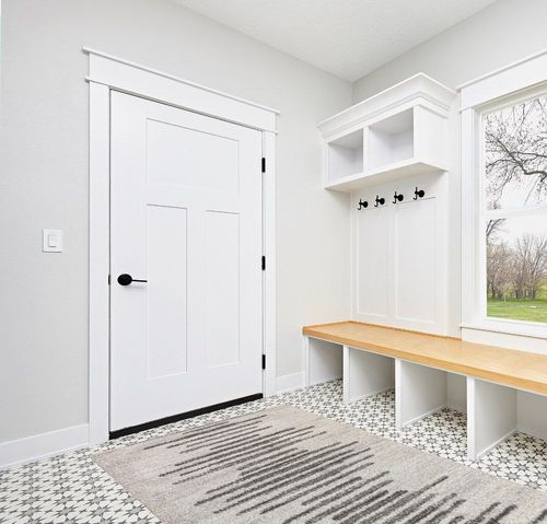 JONATHAN Y MOH205A-5 Aya Berber Stripe Geometric Indoor Farmhouse Area-Rug Bohemian Minimalistic Striped Easy-Cleaning Bedroom Kitchen Living Room Non Shedding, 5 X 8, Cream,Gray in White Modern Entryway