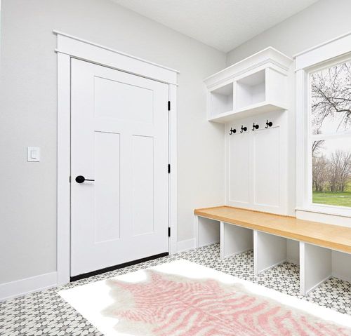 Novogratz by Momeni Rugs Kalahari Collection Area Rug, 5'0" x 7'6", Pink in White Modern Entryway