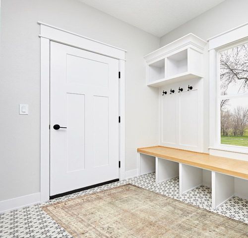 Loloi II Margot Collection MAT-01 Antique/Sage 5'-0" x 7'-6" Area Rug feat. CloudPile in White Modern Entryway