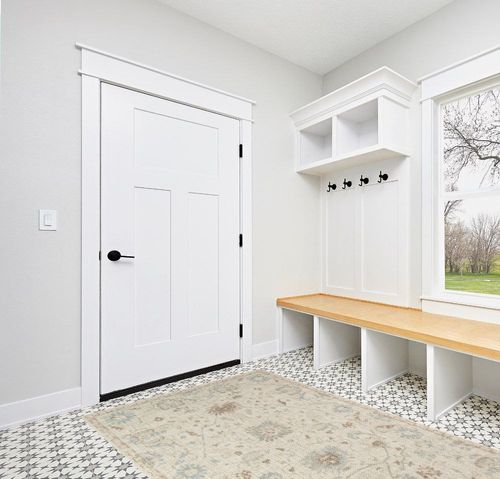 Momeni Anatolia Wool and Nylon Area Rug 5'3" X 7'6" Beige in White Modern Entryway