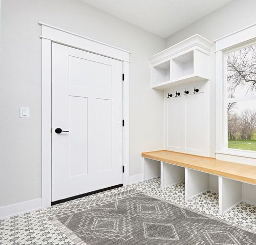 JONATHAN Y MOH200C-5 Amir Moroccan Beni Souk Indoor Area-Rug Bohemian Farmhouse Rustic Geometric Easy-Cleaning Bedroom Kitchen Living Room Non Shedding, 5 X 8, Gray,Cream in White Modern Entryway