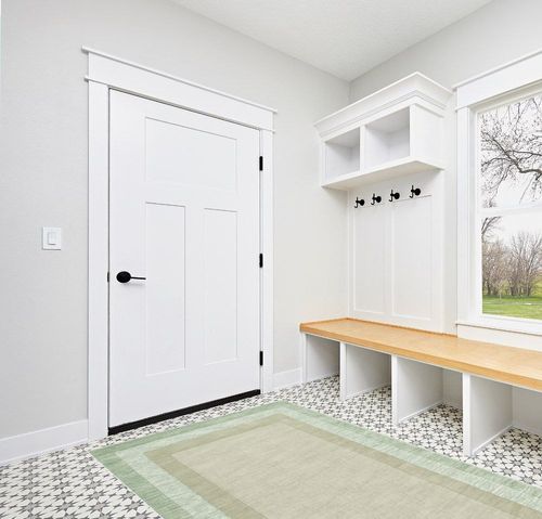 SAFAVIEH Impressions Collection Area Rug - 5' x 8', Green & Beige, Handmade Wool, Ideal for High Traffic Areas in Living Room, Bedroom (IM821D) in White Modern Entryway