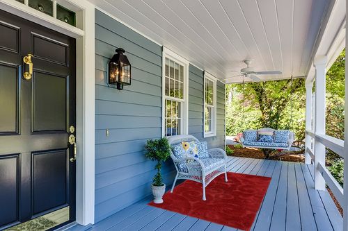 Rugs.com Botanical Shag Collection Rug – 4' x 6' Red Shag Rug Perfect for Living Rooms, Large Dining Rooms, Open Floorplans in Light Blue Patio
