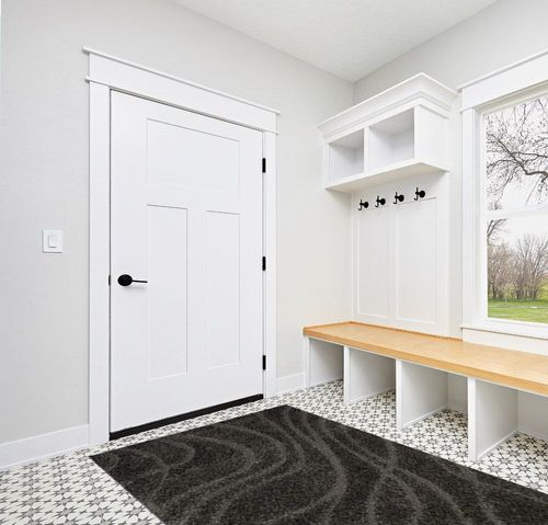 SAFAVIEH Florida Shag Collection Area Rug - 5'3" x 7'6", Grey & Grey, Non-Shedding & Easy Care, 1.2-inch Thick Ideal for High Traffic Areas in Living Room, Bedroom (SG471-8080) in White Modern Entryway