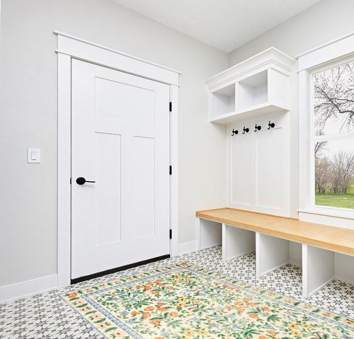 Loloi Rifle Paper Co. x Eden Mughal Garden Cream 5'-0" x 7'-6" Area Rug in White Modern Entryway