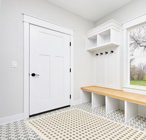 nuLOOM 5' x 8' SuperiorWash Indoor Area Rug, 100% Recycled PET, Machine Washable, Oeko-TEX Certified, Medium Pile, Pet-Friendly, Daleyza Checkered Cream in White Modern Entryway