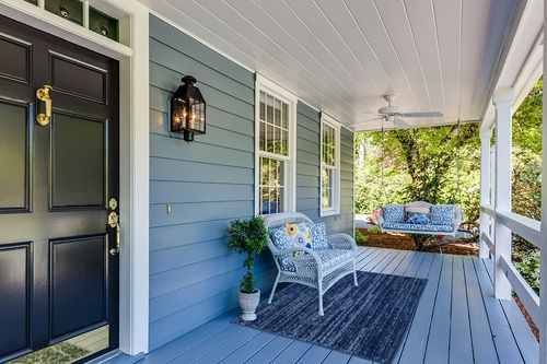 Nourison Essentials Indoor/Outdoor Navy Blue 4' x 6' Area Rug, Easy Cleaning, Non Shedding, Bed Room, Living Room, Dining Room, Backyard, Deck, Patio (4x6) in Light Blue Patio