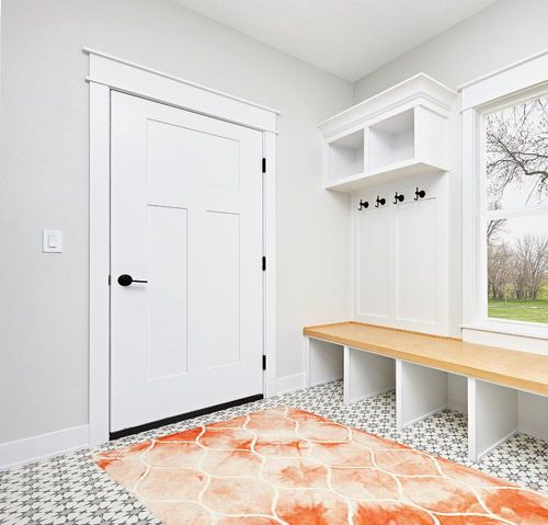 SAFAVIEH Dip Dye Collection 5' x 8' Orange / Ivory DDY685K Handmade Trellis Watercolor Premium Wool Area Rug in White Modern Entryway