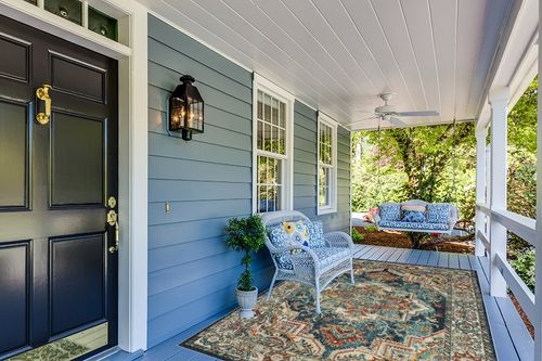 Mohawk Home Dellen Teal Blue 6' x 9' Whimsy Area Rug Perfect for Living Room, Dining Room, Office in Light Blue Patio
