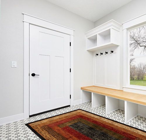 Black/Brown Royalty Vega Fade Resistant, Stain Resistant Area Rug in White Modern Entryway