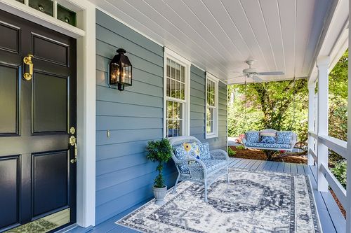 xilixili Area Rug 6x9 - Anti-Slip Backing Washable Rug - Stain Resistant Boho Rugs for Living Room,Bedroom & Dining Room,Vintage Printed Area Rugs (Navy Blue,6'x9') in Light Blue Patio
