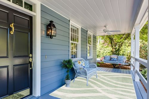 SAFAVIEH Adirondack Collection Area Rug - 6' x 9', Sage & Cream, Modern Wave Distressed Design, Non-Shedding & Easy Care, Ideal for High Traffic Areas in Living Room, Bedroom (ADR125X) in Light Blue Patio
