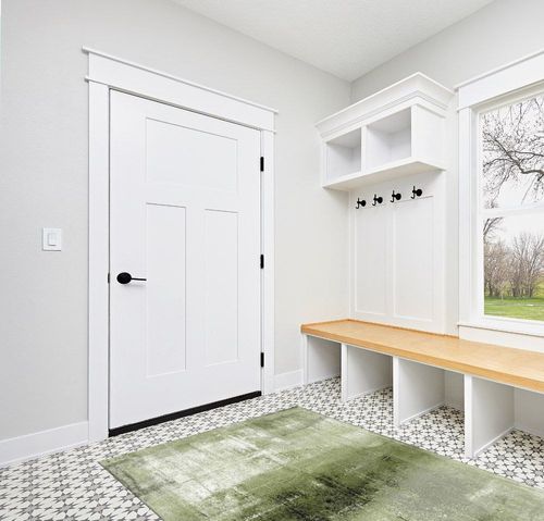 Abstract Geometric Sage Green Area Rug, Retro Creative Green Oil Painting Texture Art Machine Washable Indoor Rugs, with Non-Slip Backing Carpet for Living Dining Dorm Room Bedroom Decor-5' x 7' in White Modern Entryway