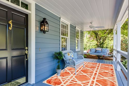 SAFAVIEH Dip Dye Collection 6' x 9' Ivory/Orange DDY721P Handmade Geometric Watercolor Premium Wool Living Room Dining Bedroom Area Rug in Light Blue Patio