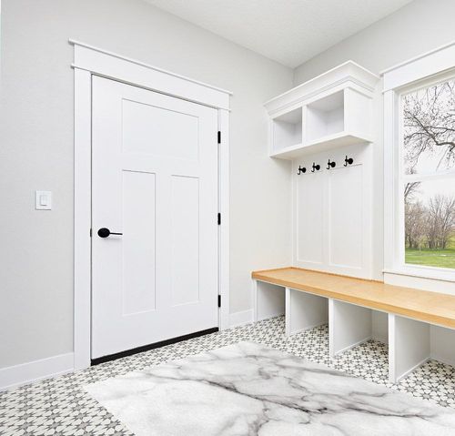 Modern Marble Granite Texture Fluffy Area Rugs for Living Room, Gray Cracks and White Stone Soft Carpet, Washable Indoor Non-Slip Accent Floor Mats for Bedroom Nursery Decor, 5x7ft in White Modern Entryway