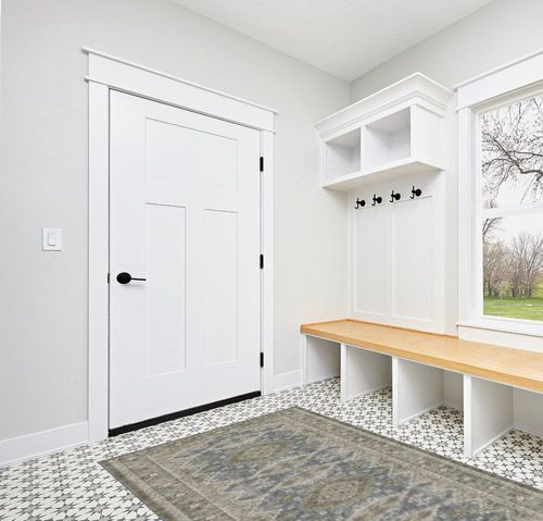 Rugland 2'6x8' Runner Rug - Stain Resistant Entryway Rug, Anti Slip Backing Hallway Runner Rug, Vintage Tribal Area Rugs (TPR07-Green, 2'6x8') in White Modern Entryway