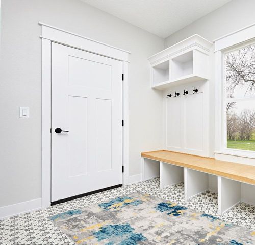 Rugshop Sky Collection Transitional Abstract Area Rug 5' x 7' Cream in White Modern Entryway