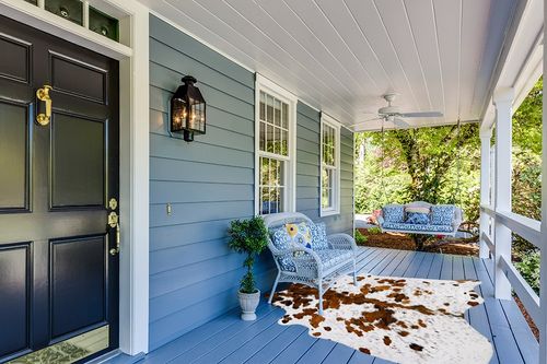 pergamino Ecowhides 100% Genuine Brazilian Cowhide Rug - Tricolor White - Luxury Cowskin Cow Hide Leather Area Rug Home Decor (X-Large) 7 x 6 ft in Light Blue Patio