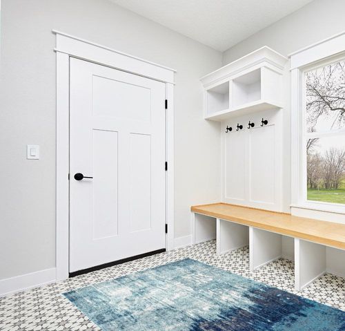 nuLOOM Alayna Abstract Waterfall Area Rug, 5' x 7' 5", Blue in White Modern Entryway