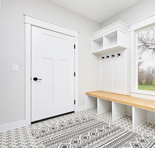 Worxvell 5x7 Area Rugs for Living Room, MWashable Rug Geometric Bedroom Rug Modern Large Rug Soft Non Slip Low Pile Distressed Dining Room Rugs Kids Room Nursery Indoor Carpet (Grey/White) in White Modern Entryway