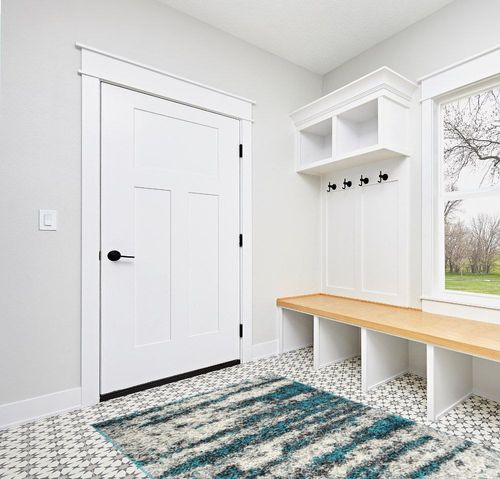 Rugshop Contemporary Abstract Design Plush Shag Area Rug 5' x 7' Turquoise in White Modern Entryway