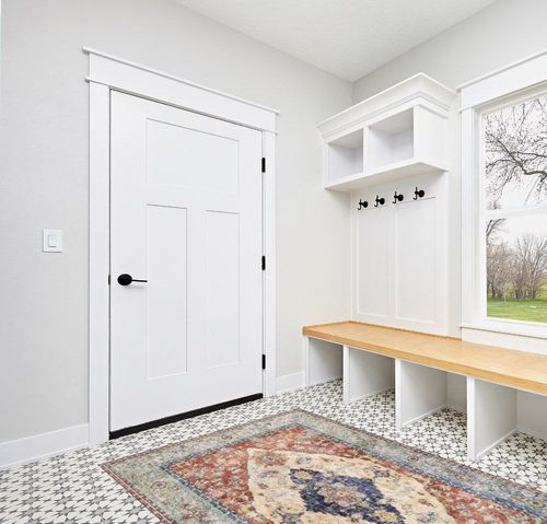 Valenrug Area Rug 5x7 - Stain Resistant Lightweight Washable Rug, Anti-Skid Rugs for Living Room, Vintage Tribal Area Rug(Multi, 5'x7') in White Modern Entryway