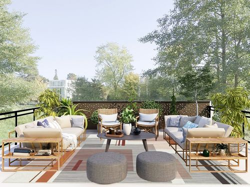 8'x10' | Washable Modern Area Rugs | Living Room & Kitchen Rugs | Interior Rugs ... in Scandinavian Modern Patio