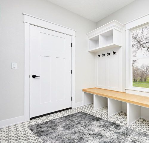 Area Rug Living Room Rugs - 5x7 Large Soft Indoor Neutral Modern Abstract Low Pile Washable Rug Carpet for Bedroom Dining Room Farmhouse Home Office - Grey in White Modern Entryway