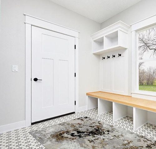 LUXE WEAVERS Modern Abstract Area Rug Anthracite 5x7 Plush Non-Shedding Living Room Carpet in White Modern Entryway