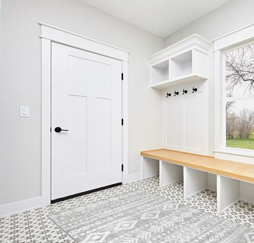 Lahome Farmhouse Moroccan Area Rug, Washable 5x7 Kids Playroom Area Rug Large Soft Bedroom Dining Room Rug, Rustic Tribal Grey and White Entryway Office Stain Resistant Floor Carpet in White Modern Entryway