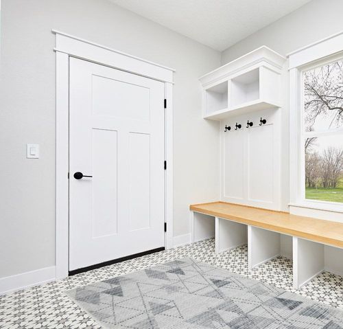 GlowSol 5x7 Area Rug Geometric Pattern Washable Area Rug Abstract Carpet Rug Modern Diamond Boho Accent Rug Livingroom Farmhouse Dining Room Rug Office Bedroom Decor, 5x7 Grey in White Modern Entryway